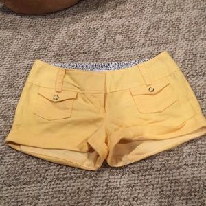 Charlotte Russe yellow shorts